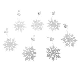 NWOT Black‎ and White Snowflake Winter Holiday Ornaments